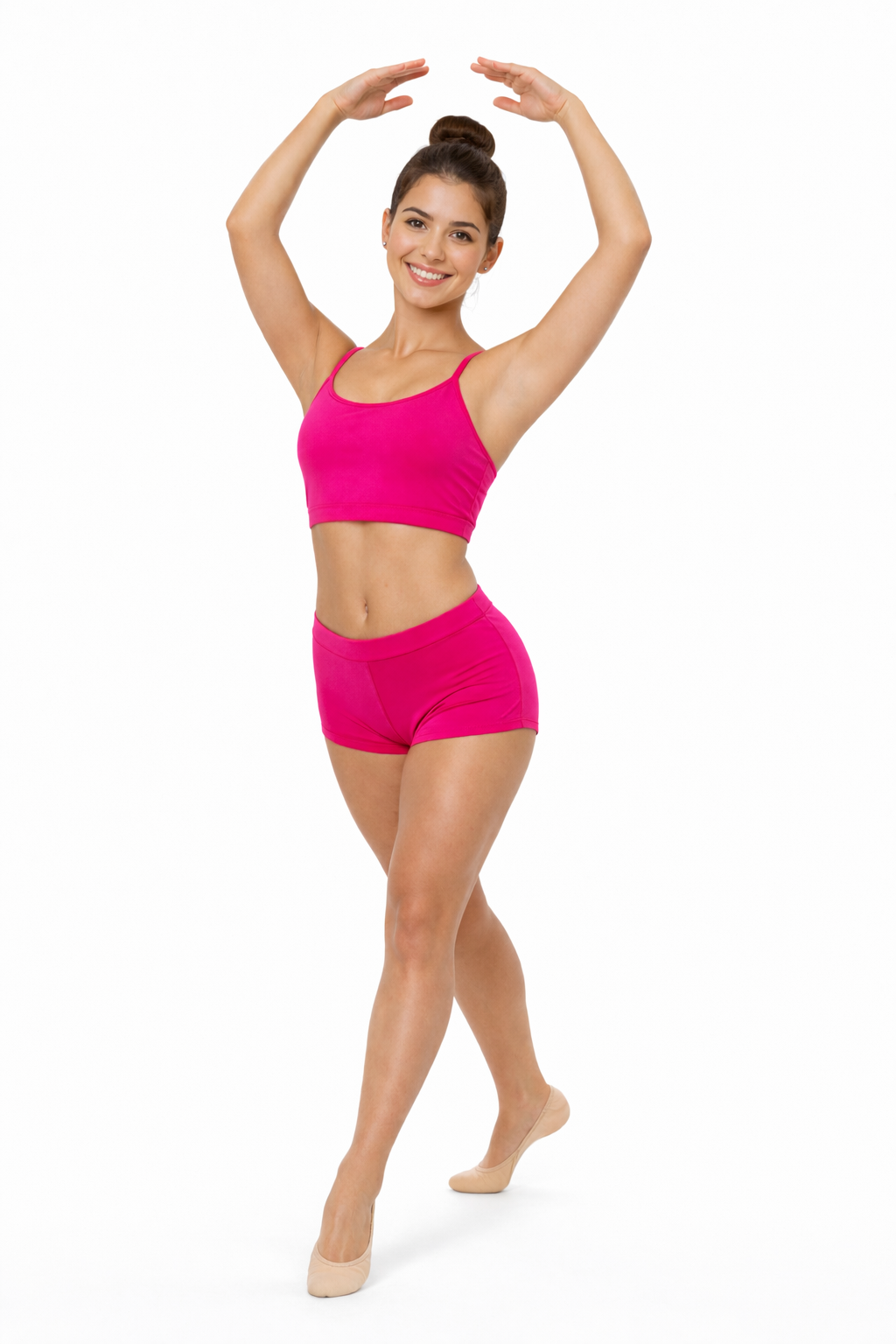 TOP SPALLINE SOTTILI FUCSIA DANZA DONNA